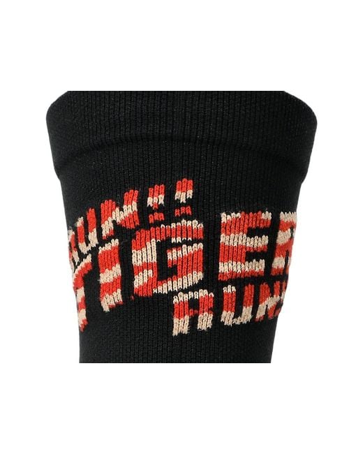 Asics Black Performance Run Sock Crew for men