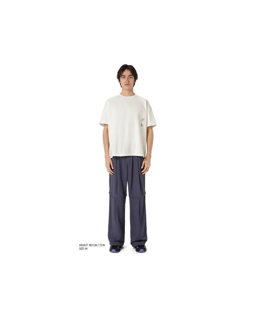 Asics White Graphic Tee for men