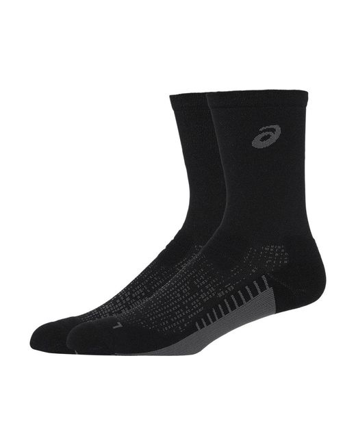 Asics Black Performance Run Sock Crew for men
