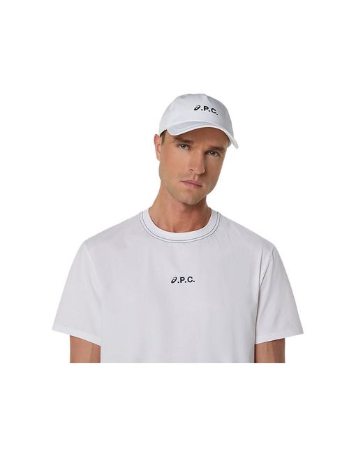 Asics White A.P.C. X Crew Ss Top for men