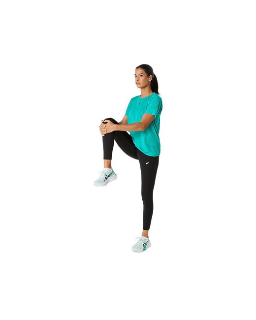 Asics Blue Metarun Ss Top