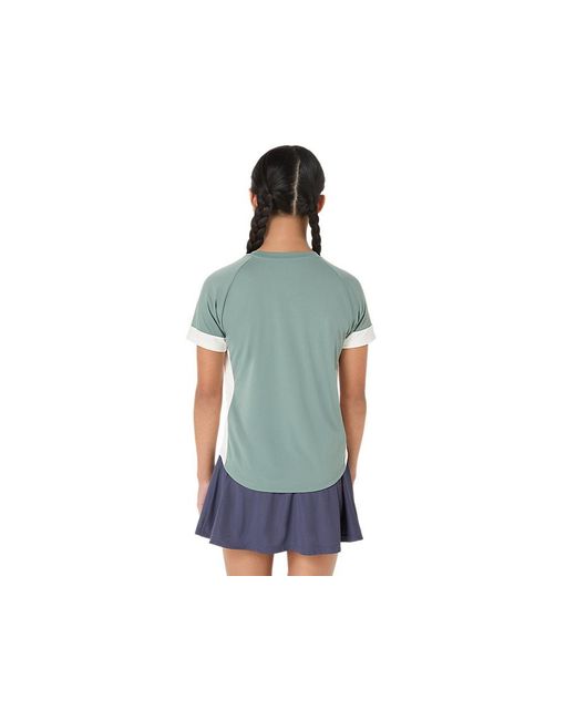 Asics Blue Girls Tennis Ss Top for men