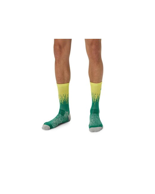 Asics Green Performance Run Sock Crew for men