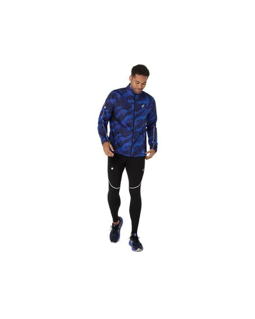 Asics Blue Road Lite-Show Packable Jacket for men