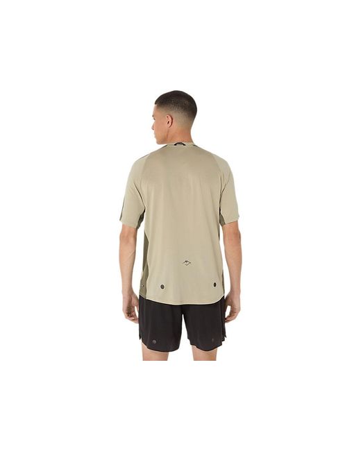 Asics Black Fujitrail Elite Ss Top for men