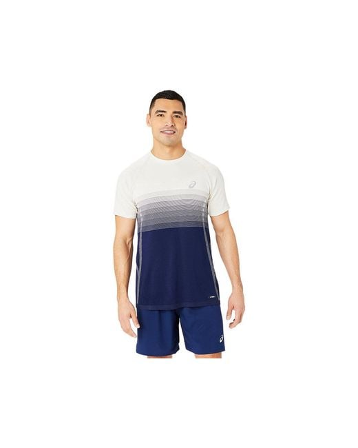 Seamless Ss Top di Asics in Blue da Uomo