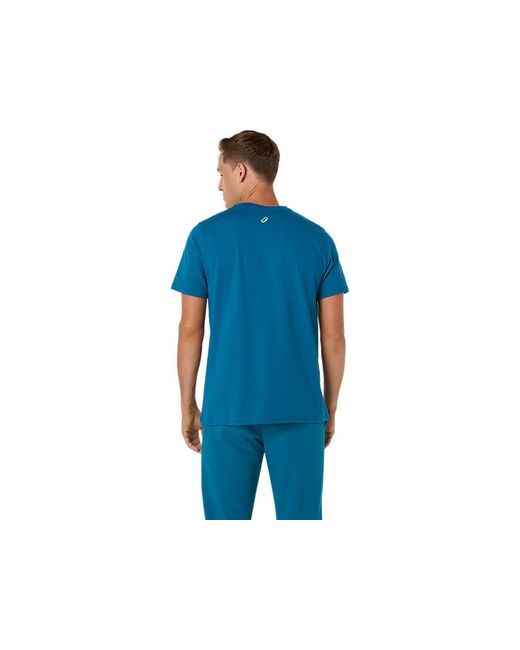 Chest Logo Tee Asics pour homme en coloris Blue