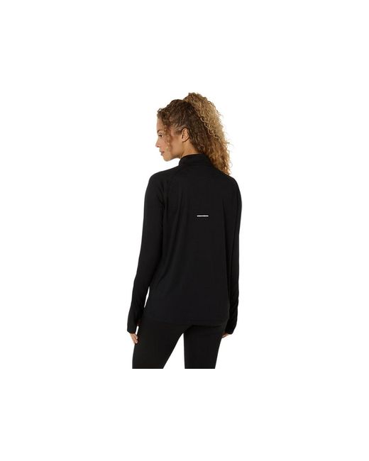 Asics Black Sport Ls 1/2 Zip Top