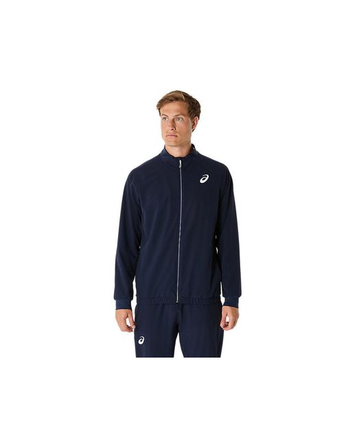 Asics Blue Match Jacket for men