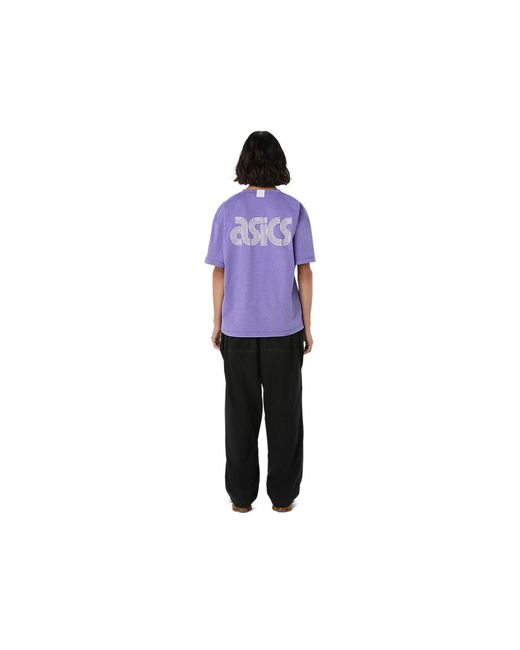 Asics Purple Graphic Tee for men