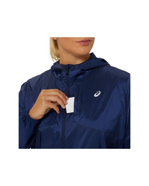 PACKABLE RUN JACKET Asics en coloris Blue
