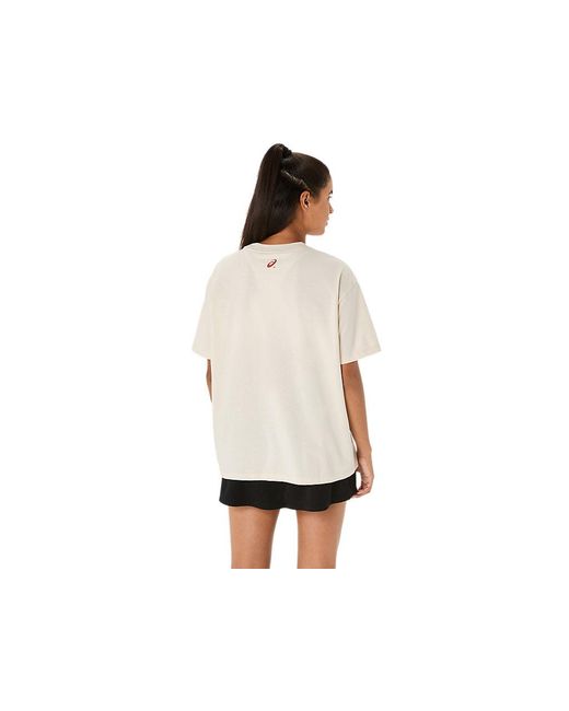 Asics Black Court Graphic Ss Top