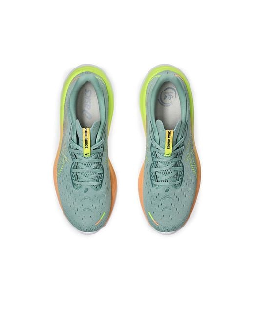 Asics Blue Gel Cumulus 26 Running Trainers S Road Shoes Teal/yellow 11 for men
