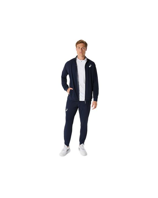 Asics Blue Match Jacket for men