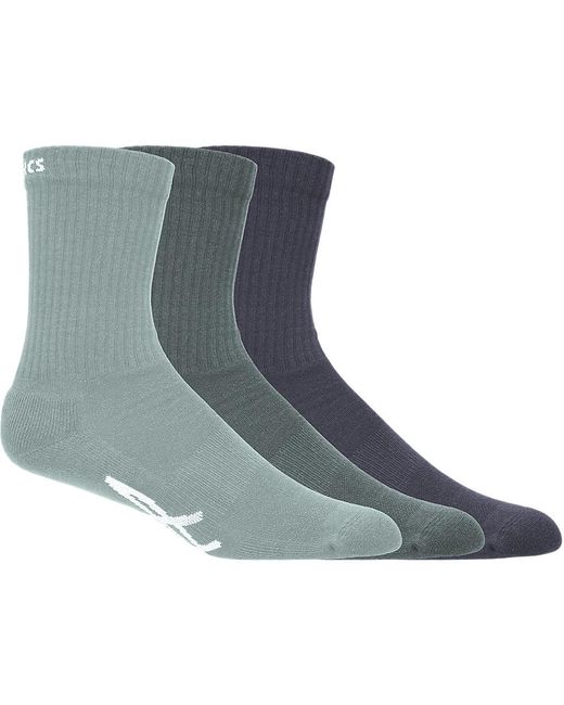 Asics Blue Sport 3 Pack Crew Sock for men