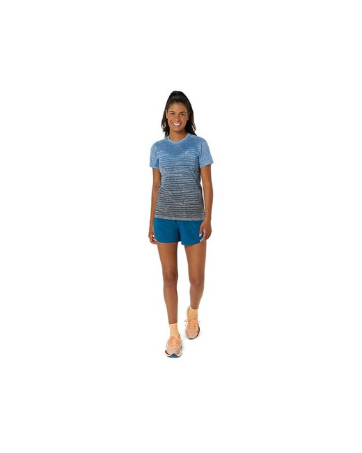 SEAMLESS SS TOP Asics de color Blue