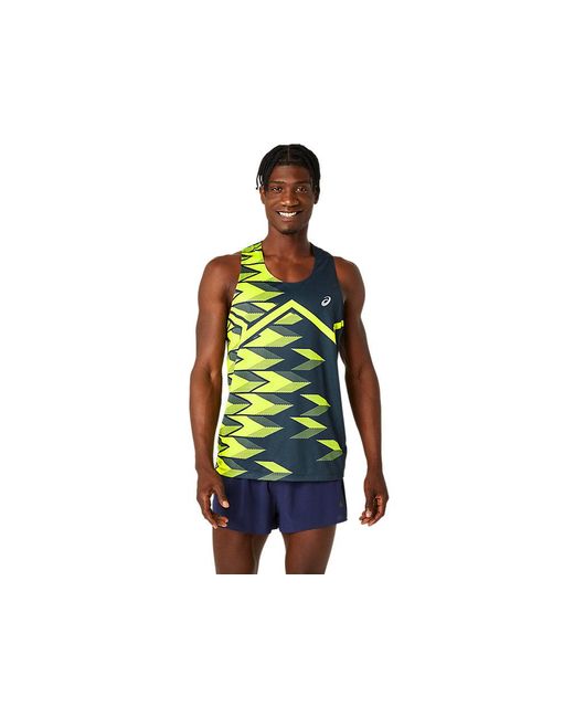 Asics Black Light Graphic Singlet for men