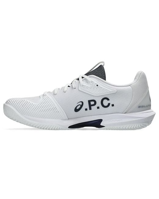 Asics White A.P.C X Solution Speed Ff 3 Clay for men