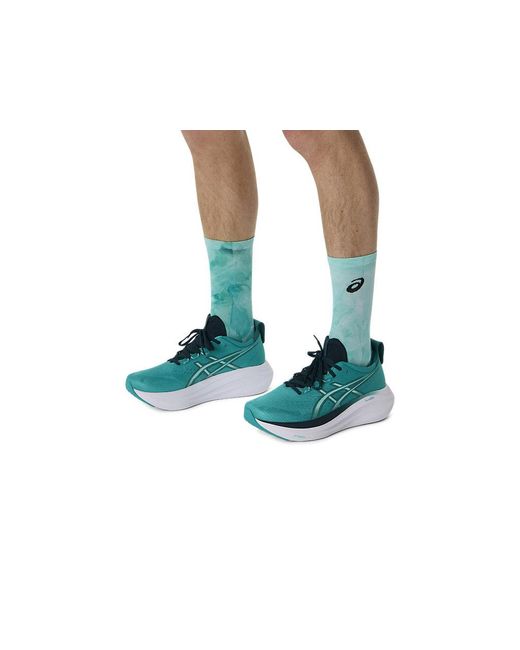 Asics Performance Run Crew Sock in het Green voor heren