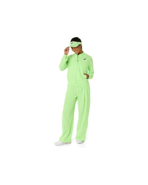 Match Jacket Asics en coloris Green