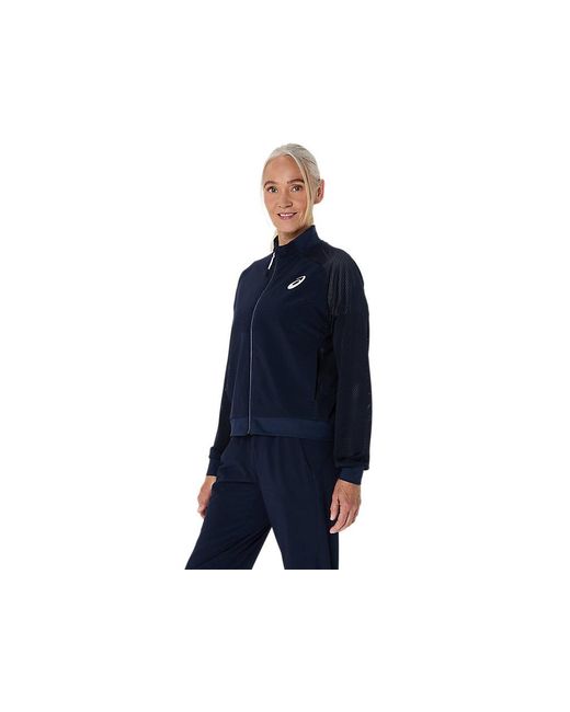 Asics Blue Match Jacket