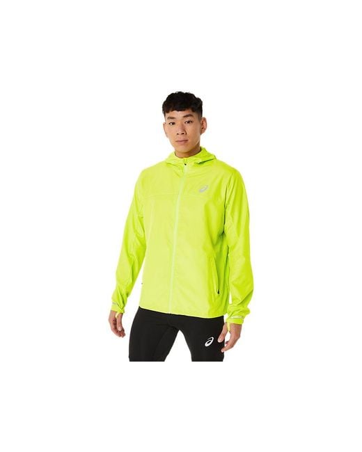 Asics Yellow Run Hood Jacket for men
