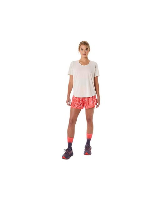Asics Red Road All Over Print 2-N-1 3.5In Short