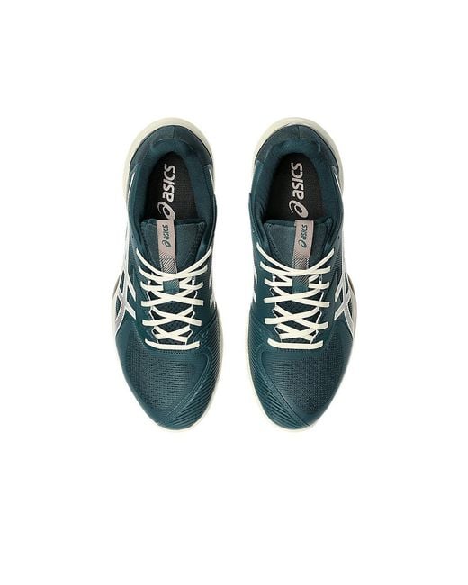 Asics Blue Solution Speed Flytefoam 3 Clay Tennis Shoes for men
