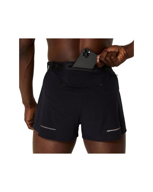 Asics Black Metarun Split Short for men