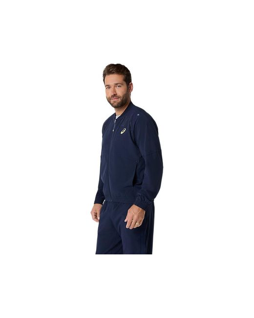 Asics Match Jacket in het Blue voor heren