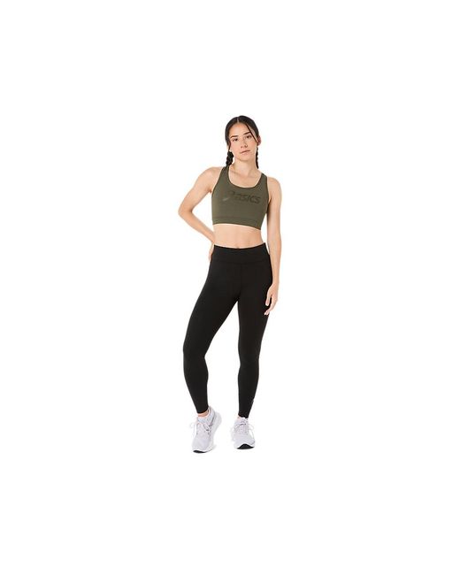Asics Black Essential Logo Padded Bra