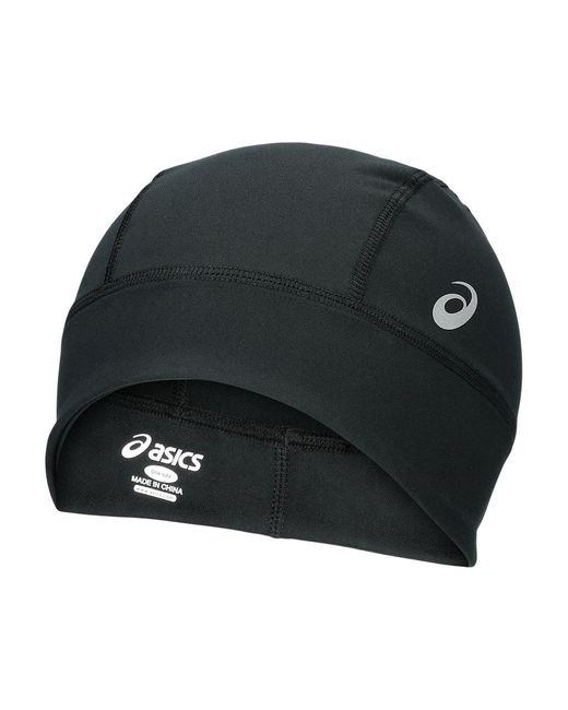 Asics Black Winter Run Beanie for men
