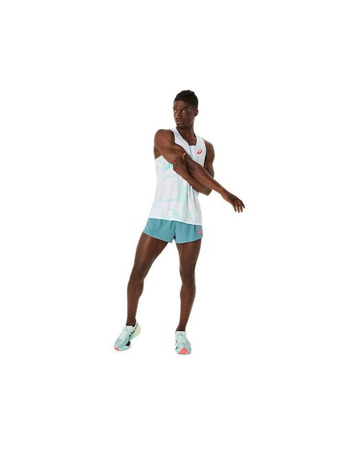 Asics Black Light Knit Graphic Singlet for men