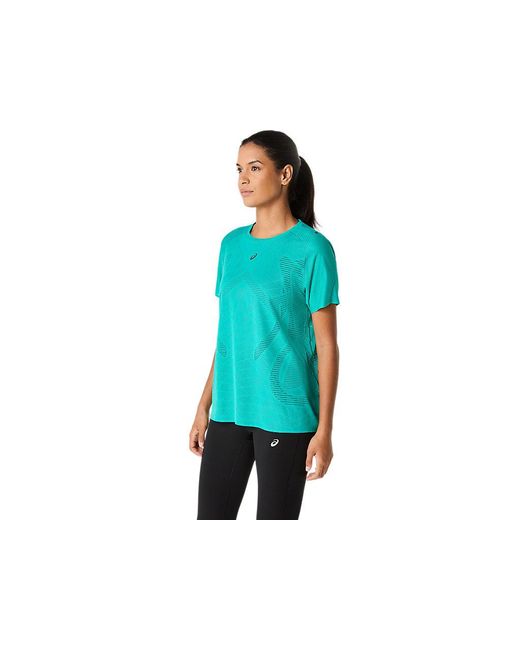 Asics Blue Metarun Ss Top