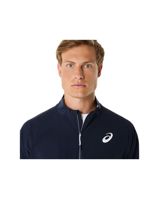 Asics Blue Match Jacket for men