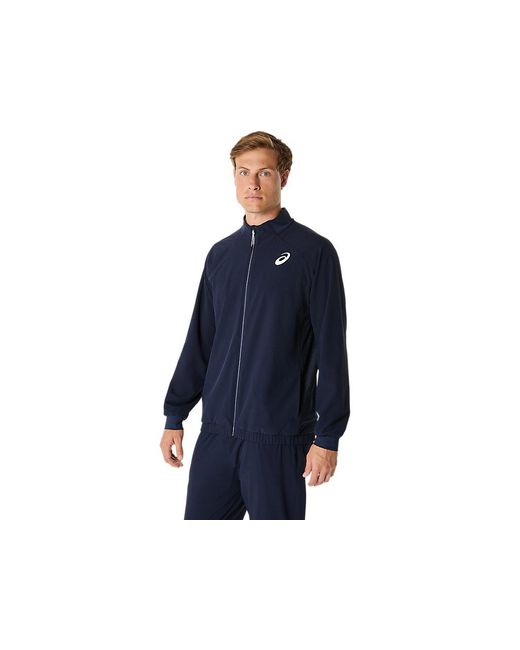 Asics Blue Match Jacket for men