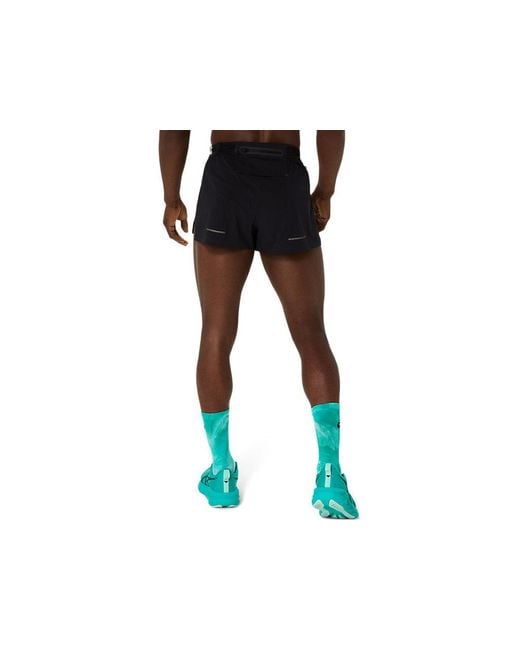 Asics Black Metarun Split Short for men