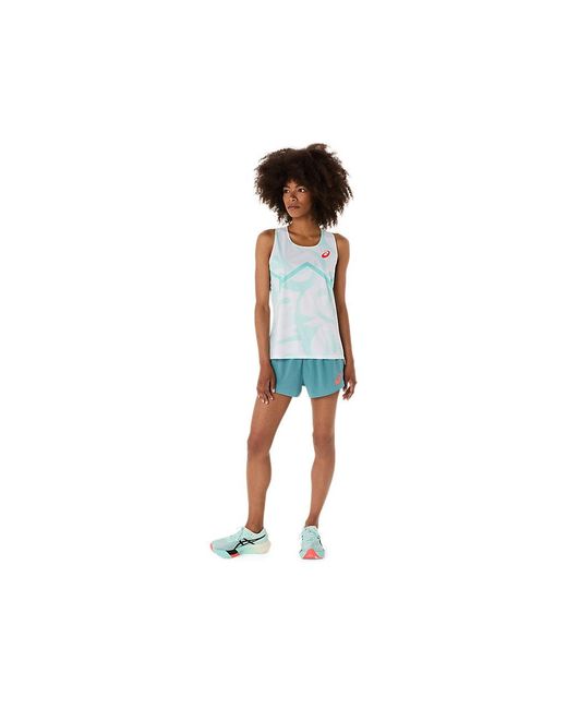 Asics Black Light Knit Graphic Singlet