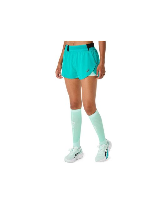 Asics Blue Metarun Split Short