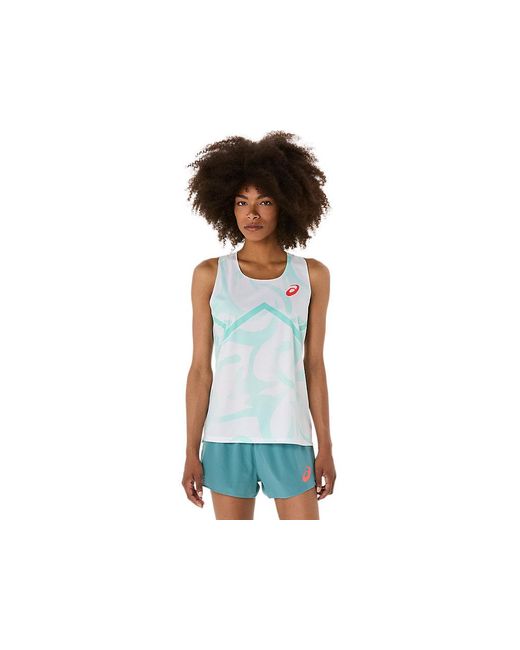 Asics Black Light Knit Graphic Singlet
