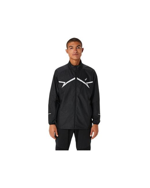 Asics Lite show Jacket in Black for Men Lyst UK