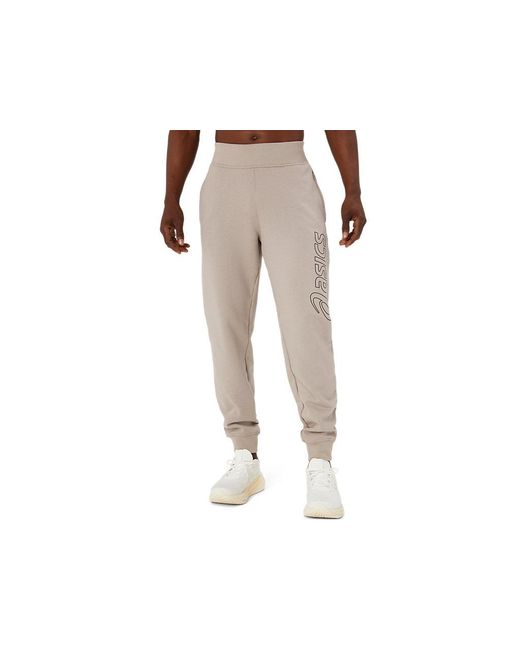 Asics Logo Sweatpant in het Black voor heren