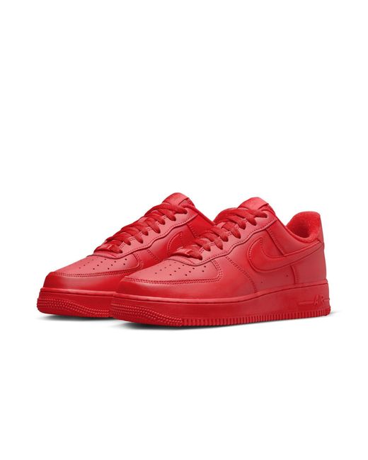 Nike Red Air Force 1 '07 Sneakers for men