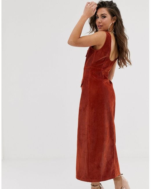 cord midi dress