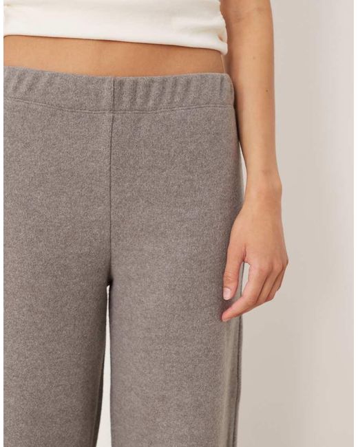 ASOS Natural Super Soft Wide Leg Pants