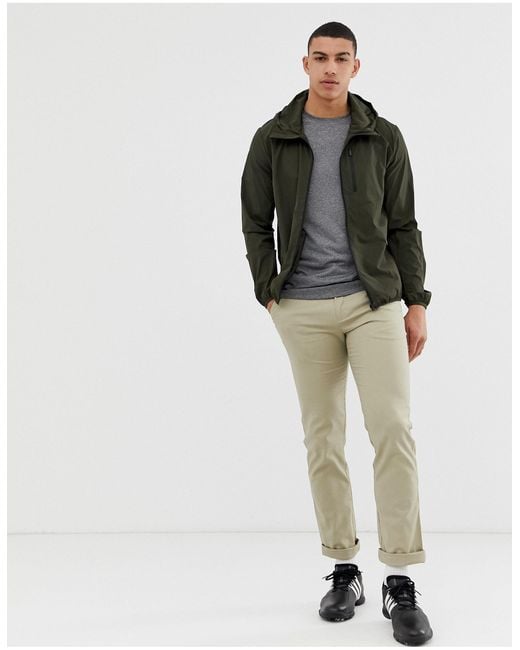 calvin klein golf ultra lite jacket in khaki