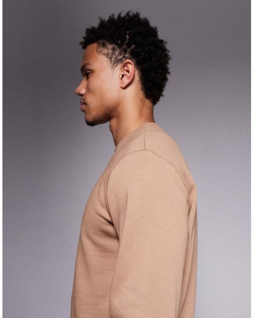 EA7 Natural Armani Train Core Central Logo Sweatshirt for men