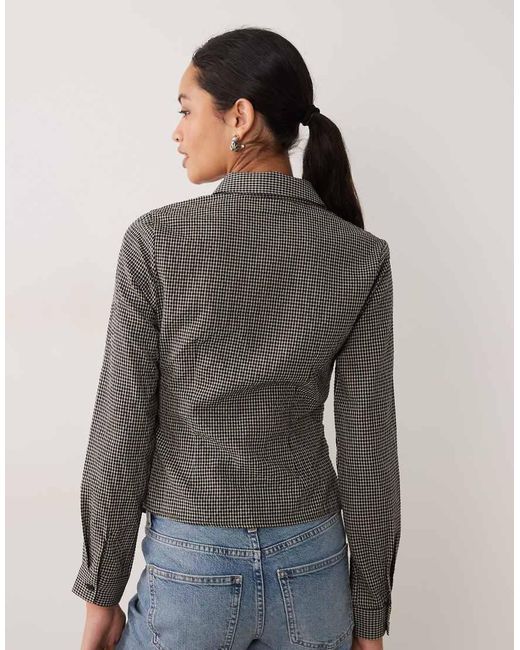New Look Gray Fitted Shirt