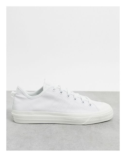 adidas Originals – nizza rf – sneaker aus weißem stoff in Grau für Herren |  Lyst AT
