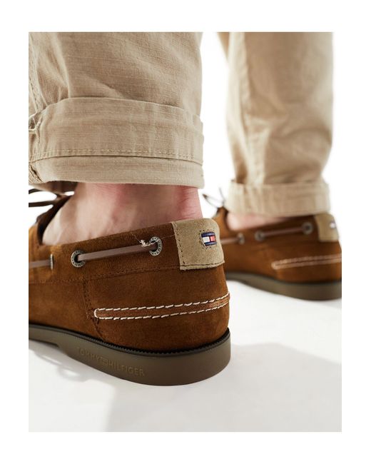 Core - chaussures bateau en daim - marron Tommy Hilfiger pour homme en coloris Brown